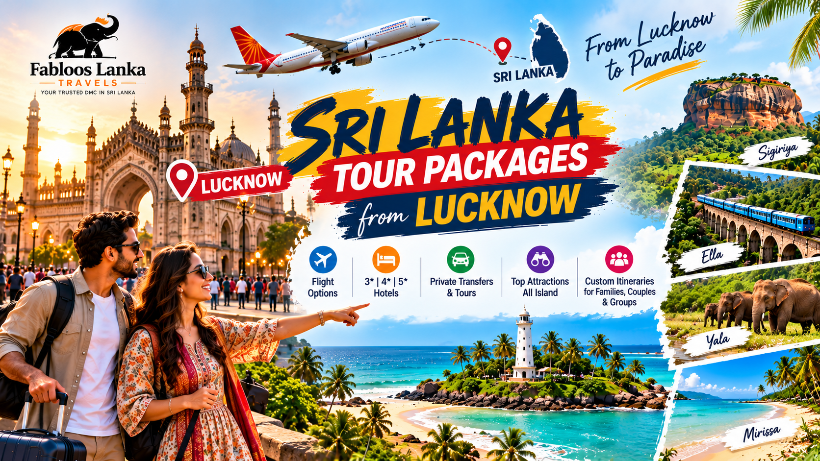 Sri Lanka Tour Packages from Lucknow (2026)