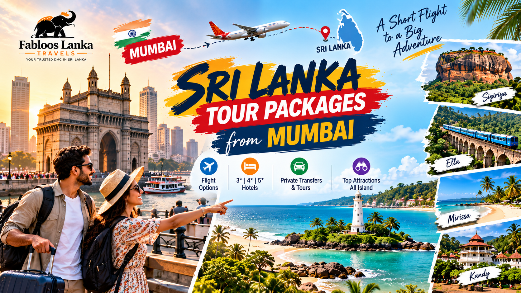 Sri Lanka Tour Packages from Mumbai (2026): Itineraries, Hotels & Travel Guide