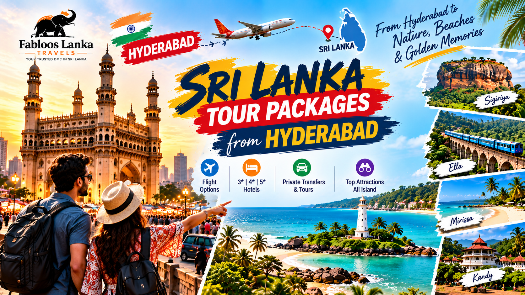 Sri Lanka Tour Packages from Hyderabad (2026): Itineraries, Hotels & Travel Guide