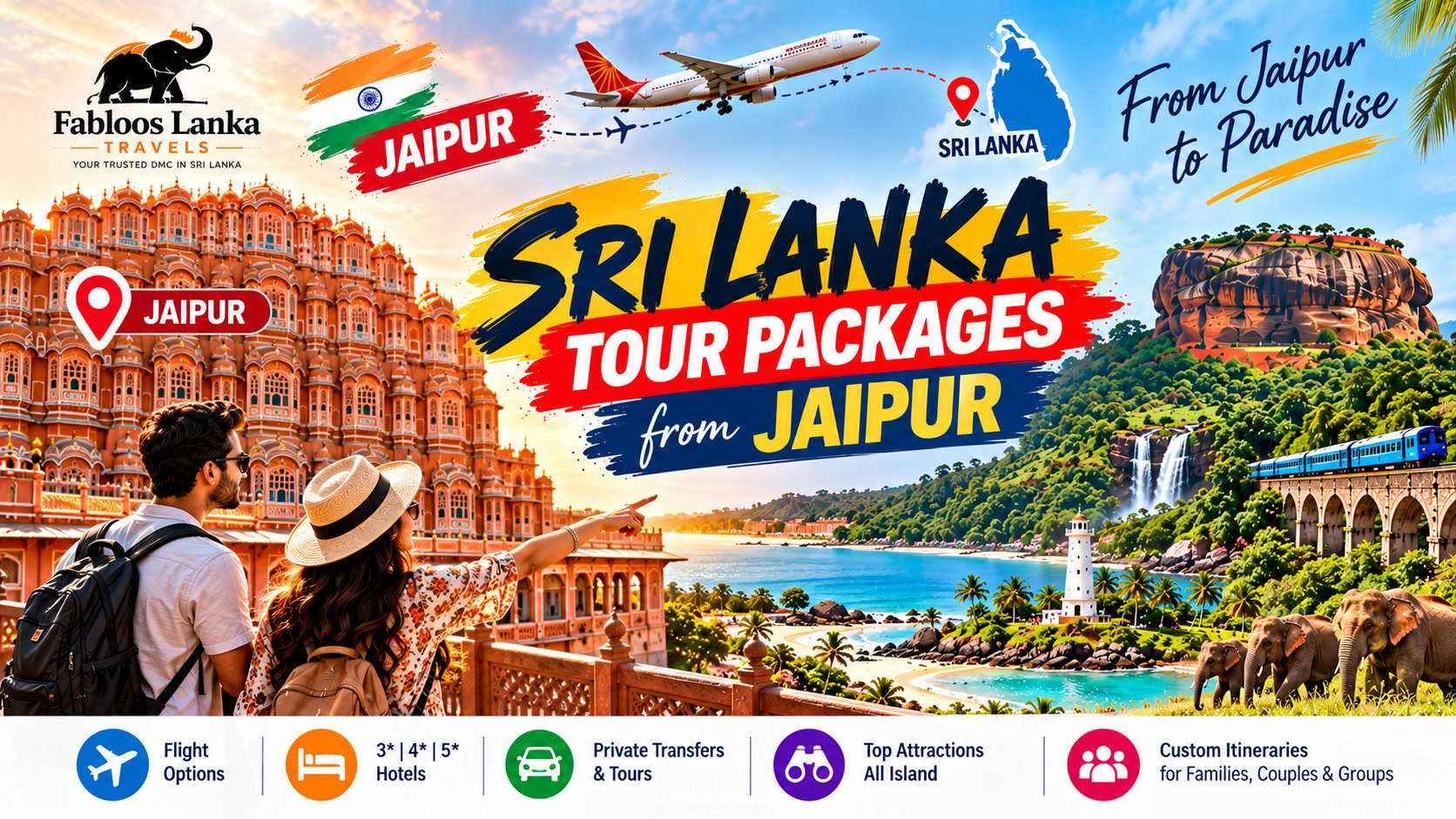 Sri Lanka Tour Packages from Jaipur (2026)