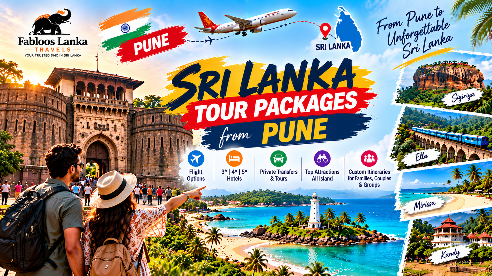Sri Lanka Tour Packages from Pune (2026): Itineraries, Hotels & Travel Guide