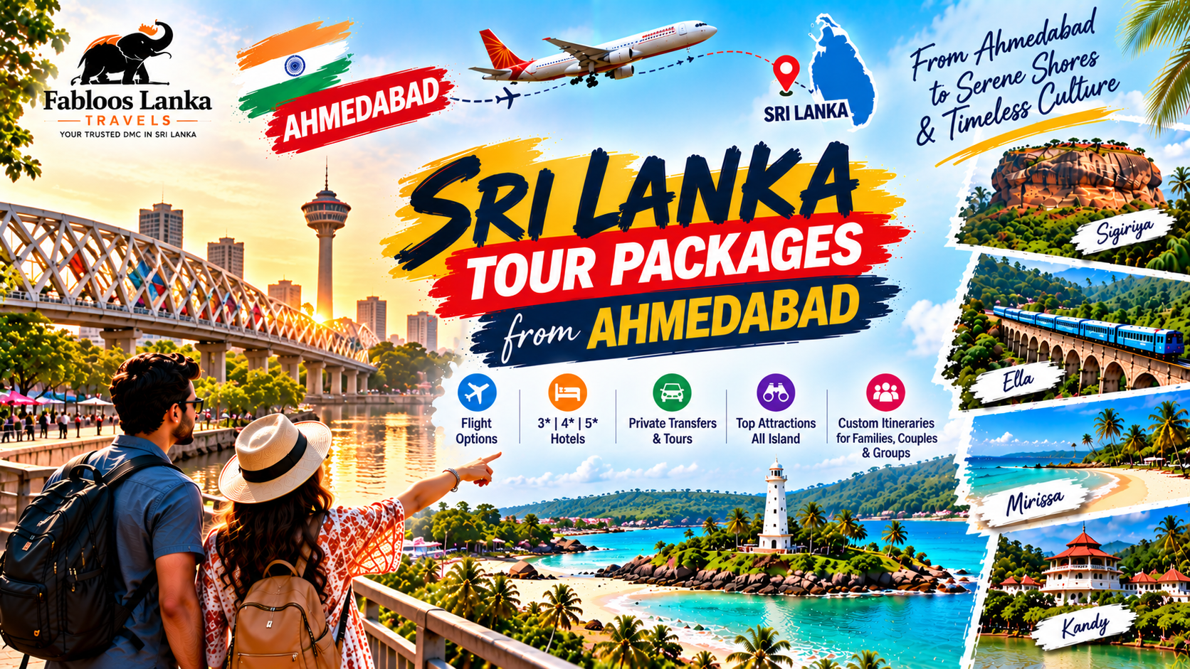 Sri Lanka Tour Packages from Ahmedabad (2026): Itineraries, Hotels & Travel Guide